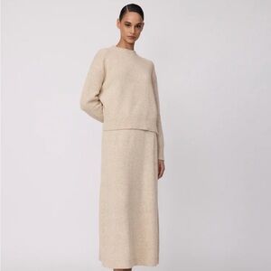 Donegal Knit Skirt (Pearl by Lela Rose)